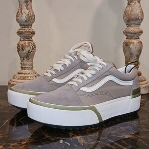 Last Call Vans Old Skool Stackform Platform Shoes Size 9.5 Men/11 Women